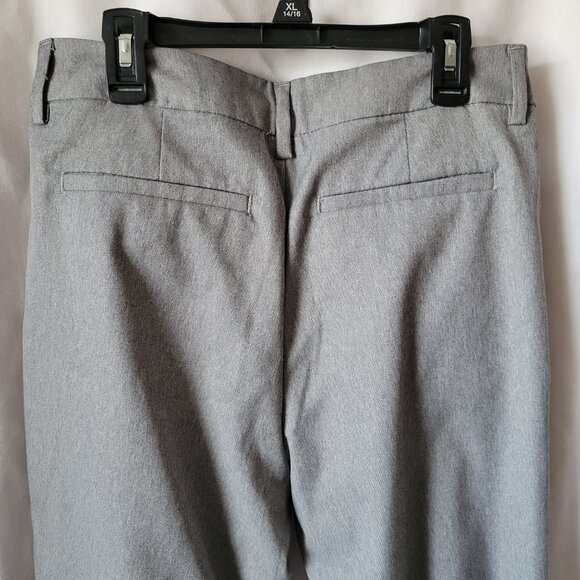 Lee Women's Pants Size 8 Short Wrinkle Free Gray dress casual Polyester pockets - Picture 8 of 10